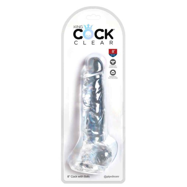 King Cock Clear Cock with Balls 8