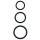 Pipedream Fantasy C-Ringz Silicone 3-Ring Stamina Set Penisringe Schwarz ⌀ 5,1 cm