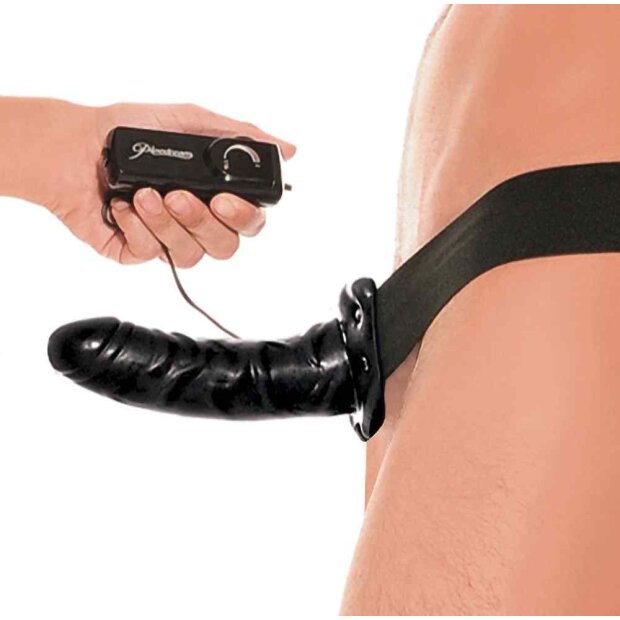 Fetish Fantasy Vibrating Hollow Strap-On Schwarz 17 cm ⌀ 4,5 cm