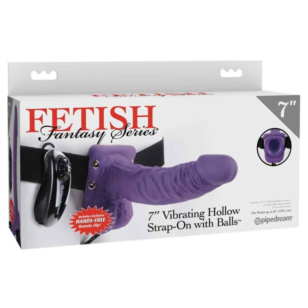 7 Vibrating Hollow Strap-on