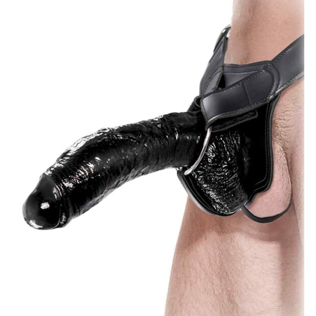 Fetish Fantasy Extreme Hollow Strap-On Schwarz 26 cm ⌀ 7 cm
