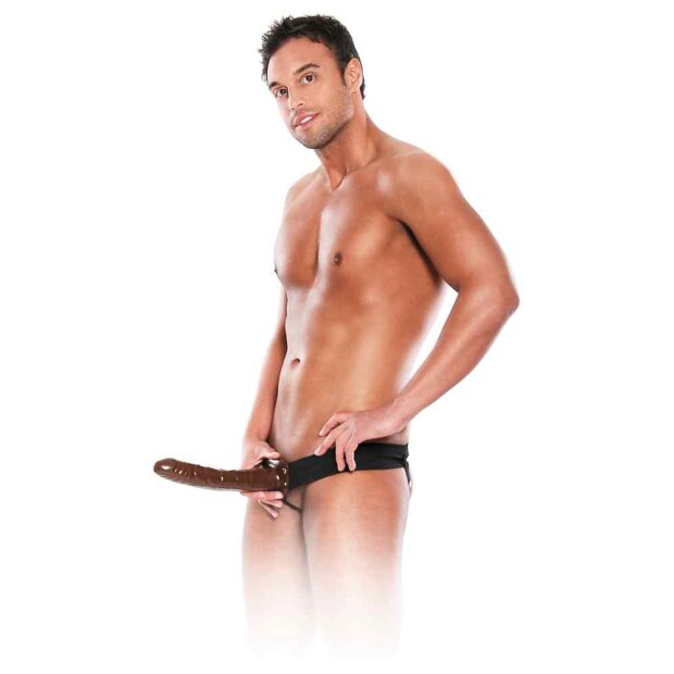 Fetish Fantasy Chocolate Dream Hollow Strap-On Braun 25 cm ⌀ 3,5 cm