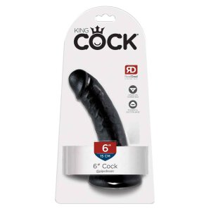 King Cock - Dildo Dark 17 cm
