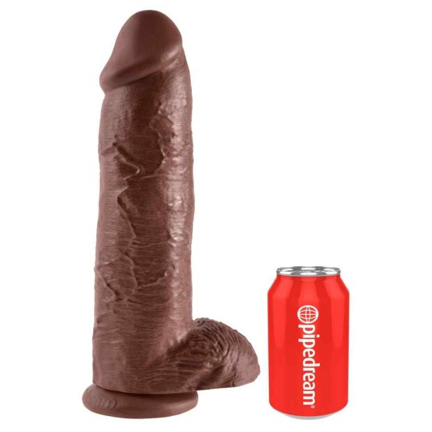 King Cock with Balls Dildo Braun 30,5 cm ⌀ 7,6 cm