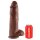 King Cock with Balls Dildo Braun 30,5 cm ⌀ 7,6 cm