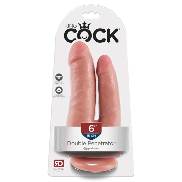 King Cock Dildo „Double Penetrator Flesh