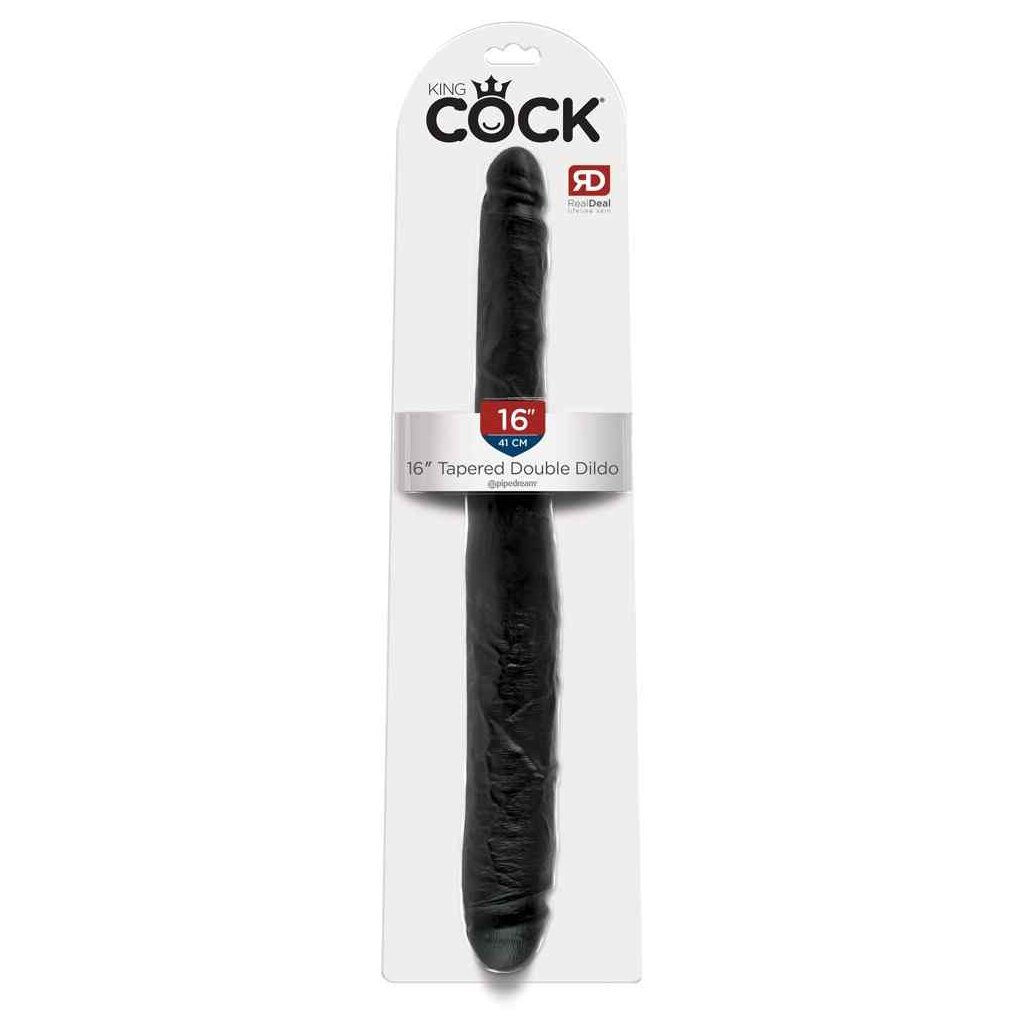 King Cock Tapered Double Dildo Dark Doppeldildo Schwarz 40 cm ⌀ 4,3 c,  38,95 €