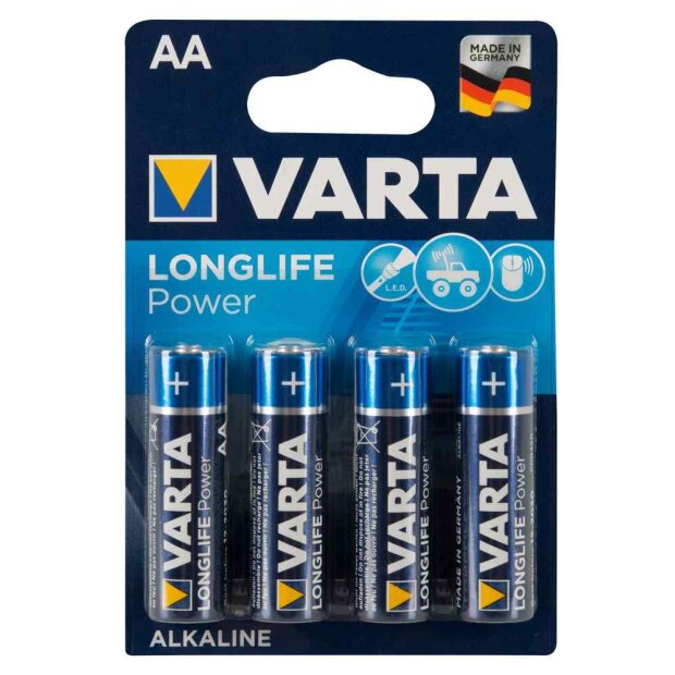 VARTA Batterie AA Zubehör Blau AA 20x 4er Pack