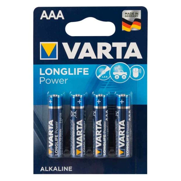 VARTA Batterie Zubehör Blau AAA 10x 4er Pack