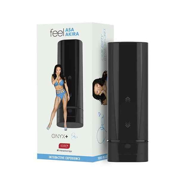 Kiiroo Onyx+ Teledildonic Masturbator Asa Akira Experience Virtual Reality Toys Schwarz
