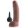 King Cock 9" Squirting Cock with Balls Brown