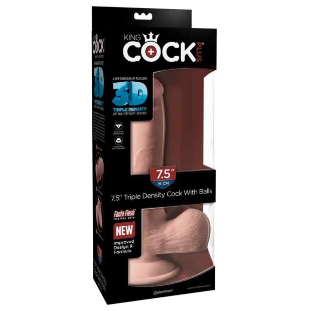 King Cock 7,5 Triple Density Cock with balls
