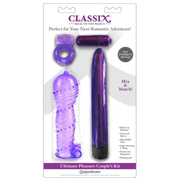 Classix Ultimate Pleasure Couple&rsquo;s Kit Purple