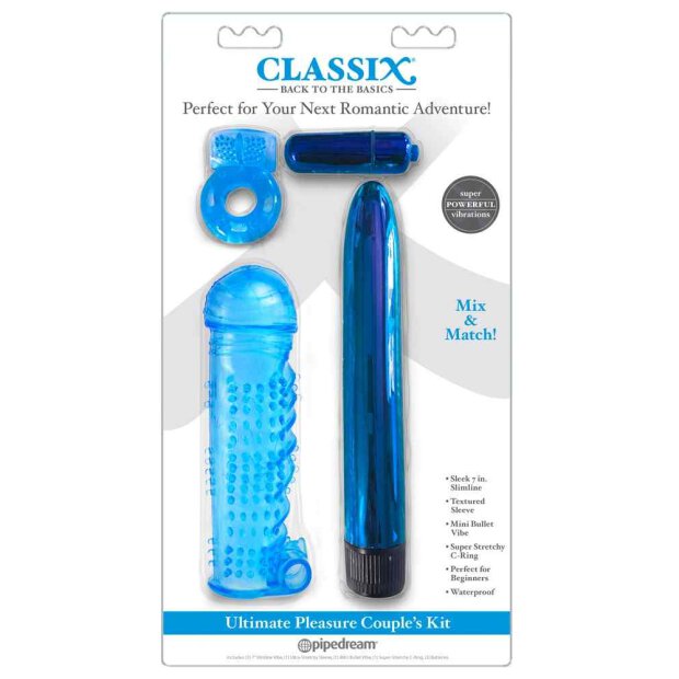 Classix Ultimate Pleasure Couple&rsquo;s Kit Blue