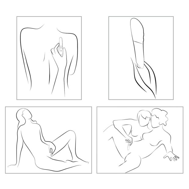 WE-VIBE Touch X lay-on vibrator red