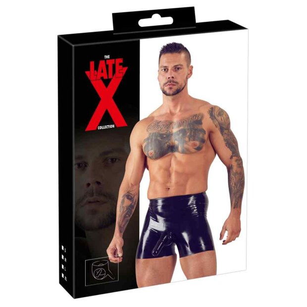 Mens Latex Briefs black L