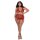 Fishnet & Lace 4-Pc Set Rot Queen Size