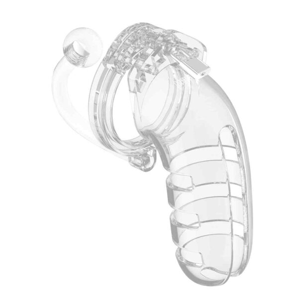 Model 12 - Chasity - 5.5" - Cage with Plug - Transparent