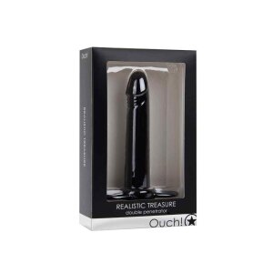 Shots - Ouch! Realistic Treasure Dildo mit Penisring Schwarz