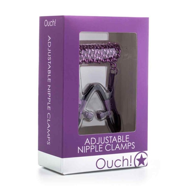 Adjustable Nipple Clamps - Purple