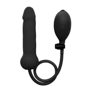 Shots - Ouch! Inflatable Silicone Twist Dildo Schwarz...