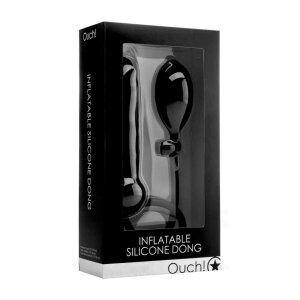 Shots - Ouch! Inflatable Silicone Twist Dildo Schwarz...