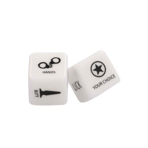 BDSM Naughty Dice - Black