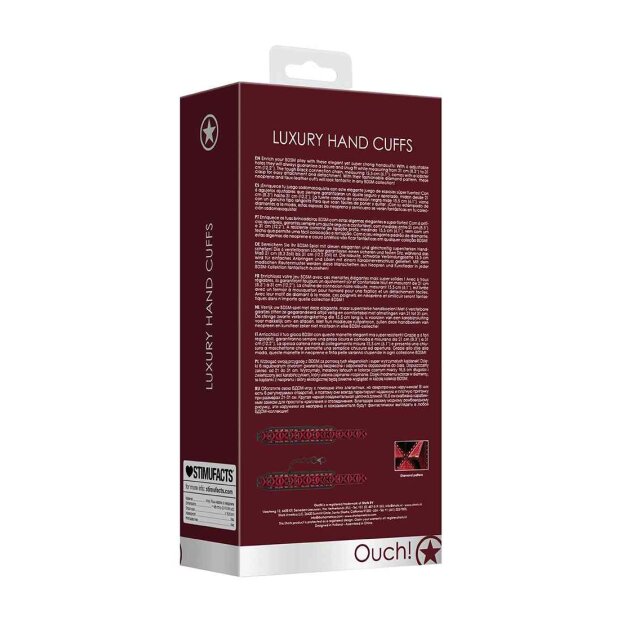 Luxury Hand Cuffs - Burgundy