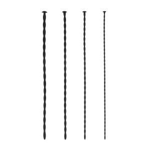 Silicone Spiral Screw Plug Set - Beginner - Black