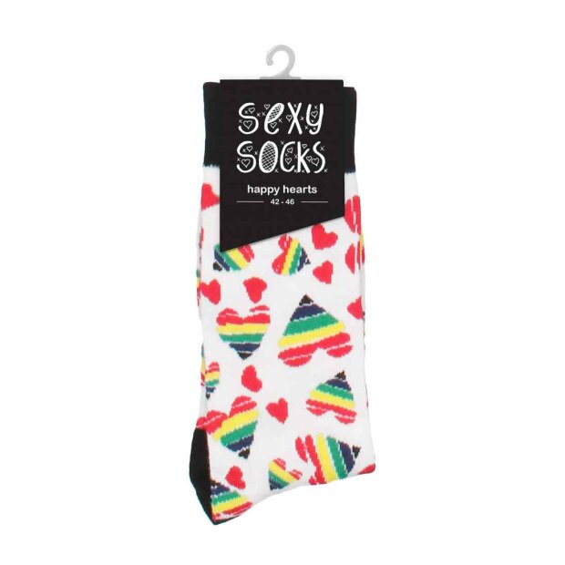 Sexy Socks - Happy Hearts - 42 - 46