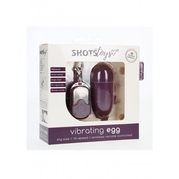 Vibrating Egg with 10 Speeds and Remote Control - Large