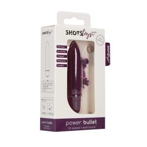 Shots Mini Clitoral Power Bullet Vibrator Lila 8,5 cm...