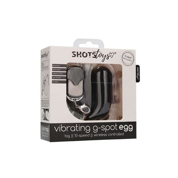 Shots Wireless Vibrating G-Spot Egg Vibro-Ei Schwarz