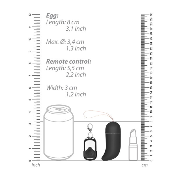 Shots Wireless Vibrating G-Spot Egg Vibro-Ei Schwarz