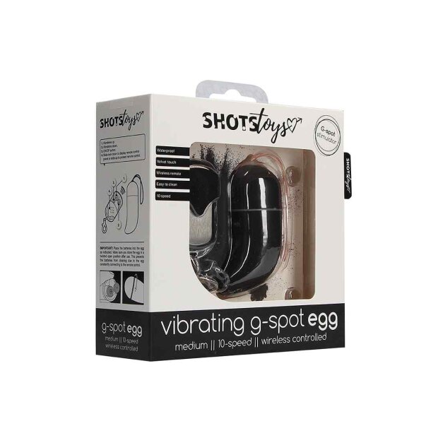 Shots Vibrating G-Spot Egg Medium Vibro-Ei Schwarz