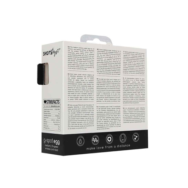 Shots Vibrating G-Spot Egg Medium Vibro-Ei Schwarz