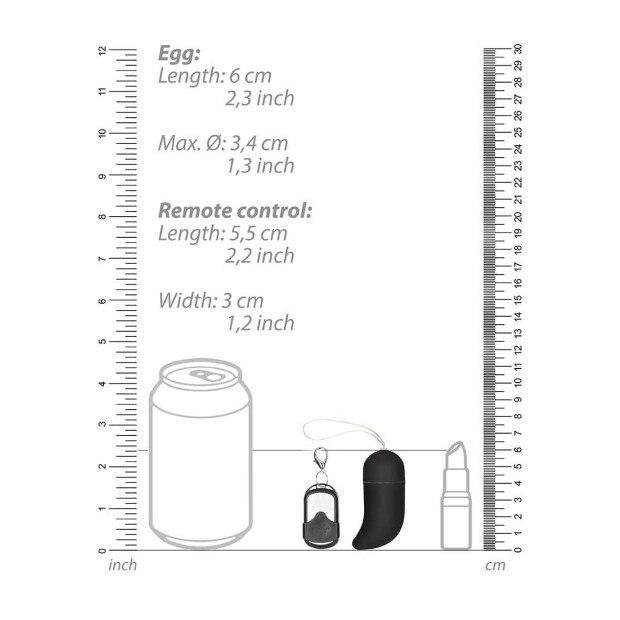 Shots Vibrating G-Spot Egg Medium Vibro-Ei Schwarz