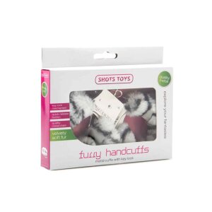 Furry Handcuffs Zebra