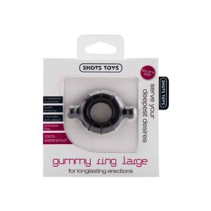 Gummy Ring Large Black