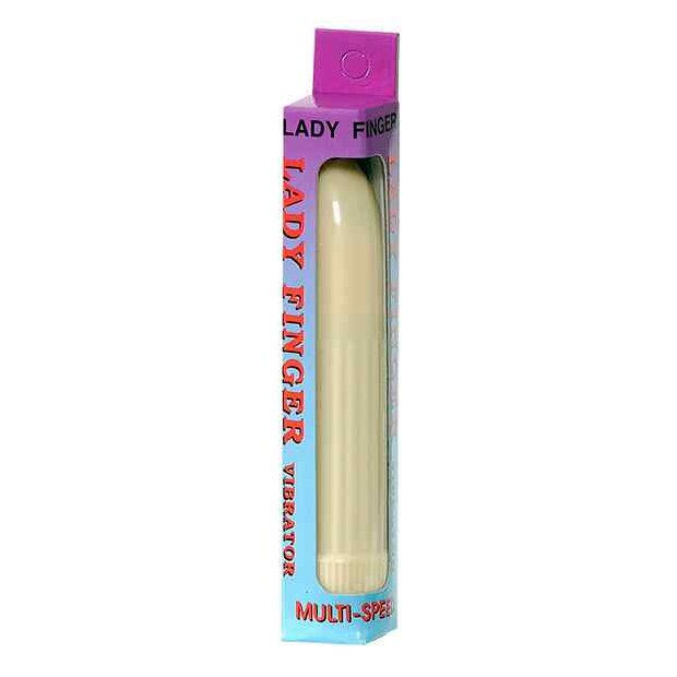Seven Creations Ladyfinger Vibrator Beige 14 cm ⌀ 2 cm
