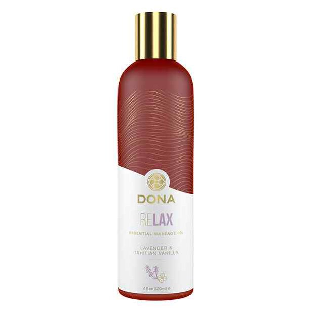 Dona Essential Massage Oil Relax Lavender & Tahitian Vanilla 120 ml