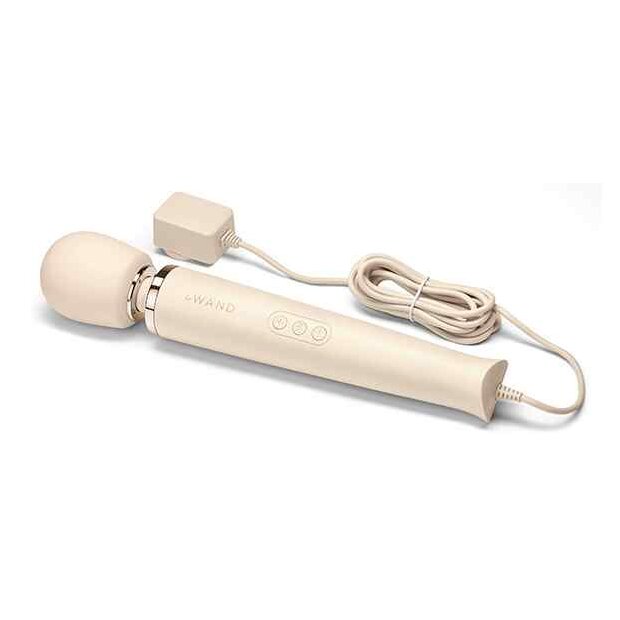 Le Wand Powerful Plug-In Wand Massager Beige 34 cm ⌀ 6,2 cm