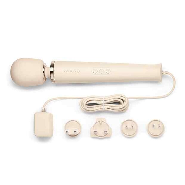 Le Wand Powerful Plug-In Wand Massager Beige 34 cm ⌀ 6,2 cm
