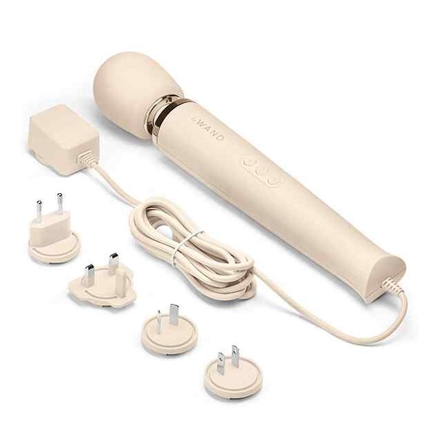 Le Wand Powerful Plug-In Wand Massager Beige 34 cm ⌀ 6,2 cm