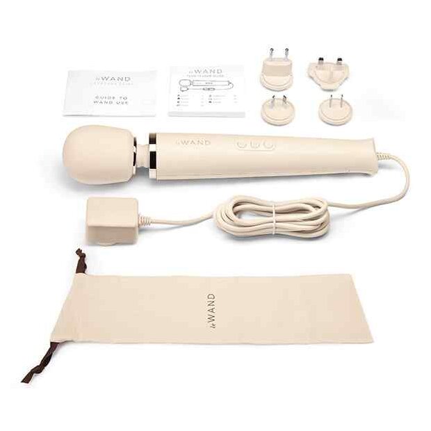 Le Wand Powerful Plug-In Wand Massager Beige 34 cm ⌀ 6,2 cm