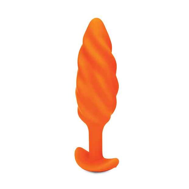 B-Vibe - Texture Plug Swirl Orange