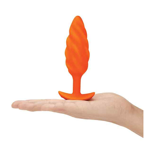 B-Vibe - Texture Plug Swirl Orange