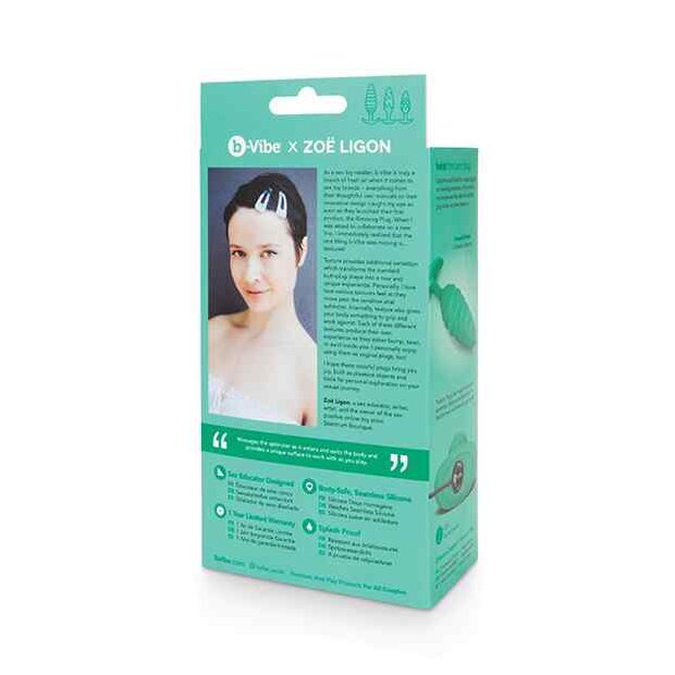 B-Vibe - Texture Plug Twist Green