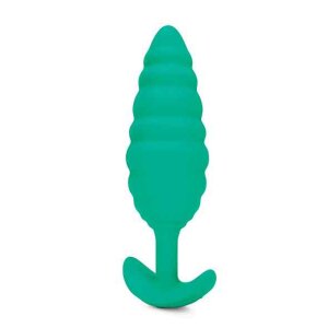 B-Vibe Texture Plug Twist Analplug Grün ⌀ 3,5 cm