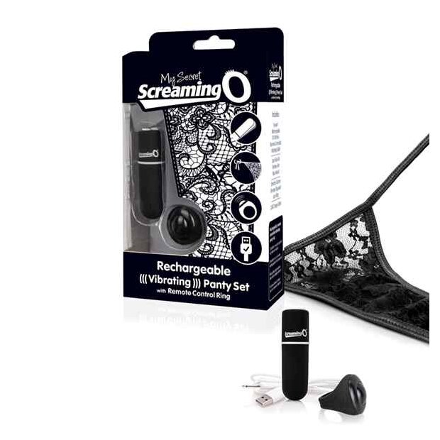The Screaming O Charged Remote Control Panty Vibe Vibrator Schwarz